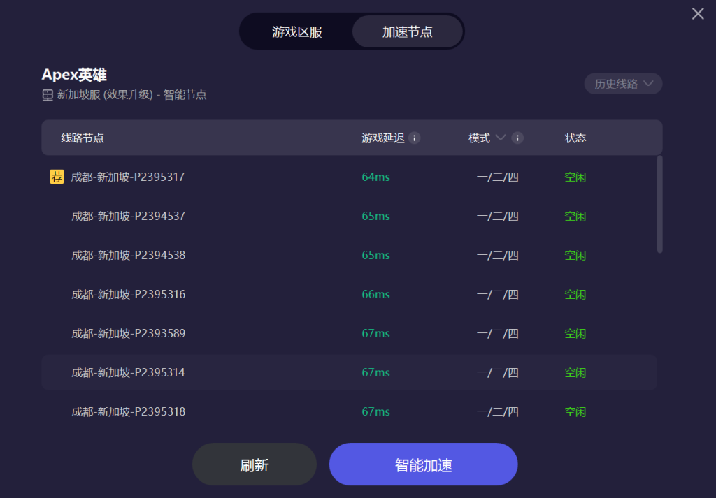 apex英雄加速器选哪个节点一分钟快速看懂！插图3